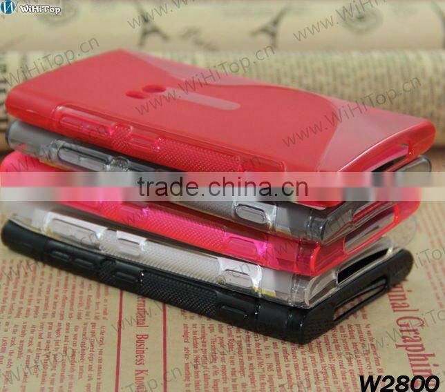 Hot Sale S line Design TPU Case for Windows Phone Lumia 920. Silicon S LINE CASE FOR NOKIA LUMIA 920
