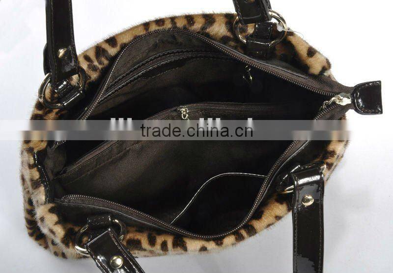 New Design! Fashionable Lady Imitative-Horse Hair Printing Handbag 2012!