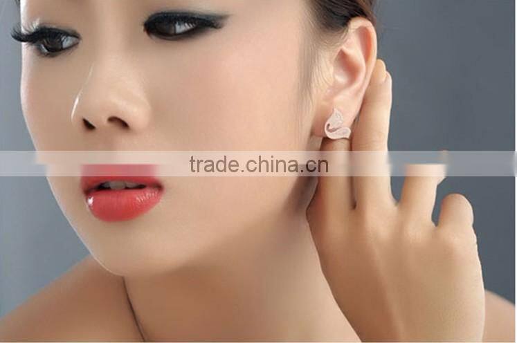 Alibaba Express In Spanish Stainless Steel Rose Gold Dog Earrings