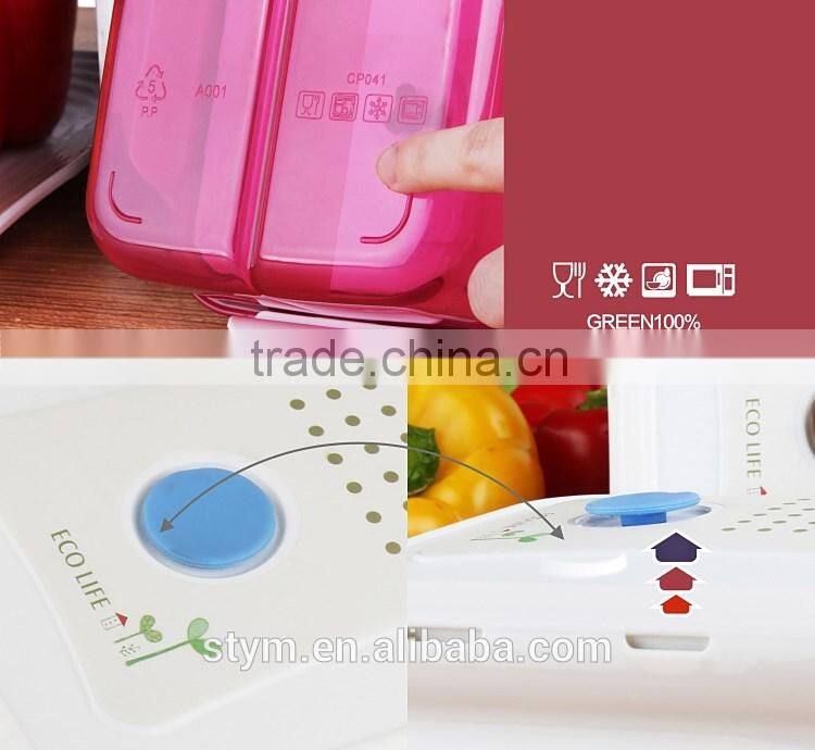 Plastic lunch box for school/company 1000ml