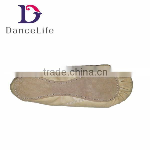 S5025 folding leather ballet shoes high quality suede sole dance shoes for cheap folding ballet shoes