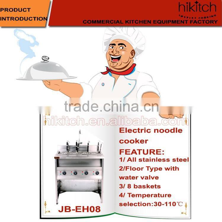 Professional pasta cooker with 8 baskets/commercial pasta cooker/electric noodle cooker