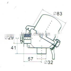 Pt 100 rtd range thermocouple head DANW