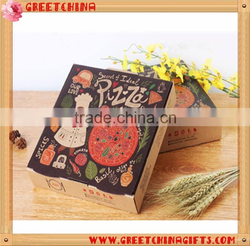 Customized logo corrugated paper pizza box