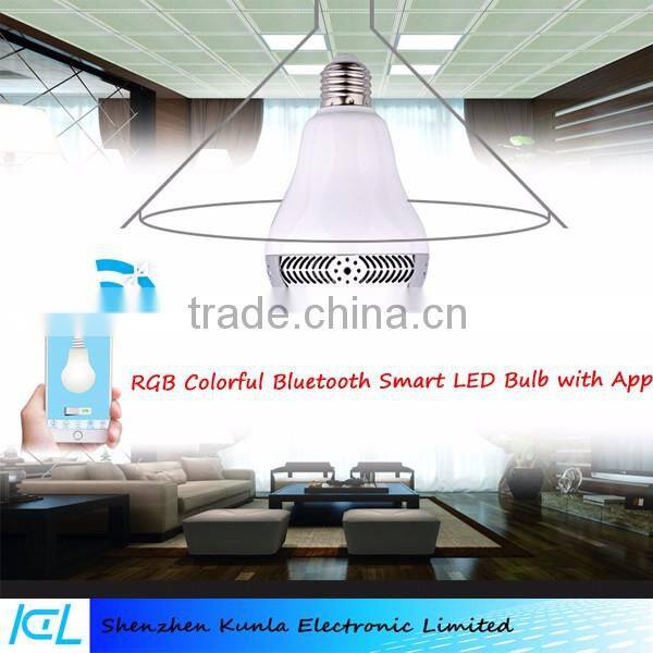 LED Light Bulb with Bluetooth Speaker, Wireless Bluetooth 4.0 Speaker Smart LED, Smart LED Music Speaker