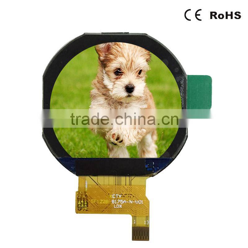 1.22" inch round IPS LCD 240x204 dots SPI interface 13 pins connector TFT display panel