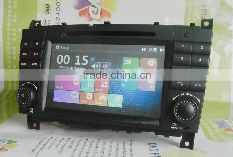 DJ7069 7inch double DIN car DVD player car radio with GPS EXTV 3G ect.for special Mercedes