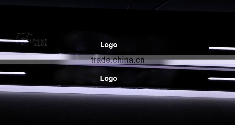 1 Pair Car LED Flash Door Sills Moving Scuff Plate Light Panel Front Door For Ford Focus 3 2012 2013 2014