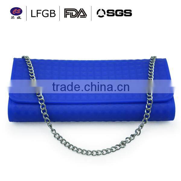 Hot sale Alibaba highly popular blue fashion silicone shopping bag
