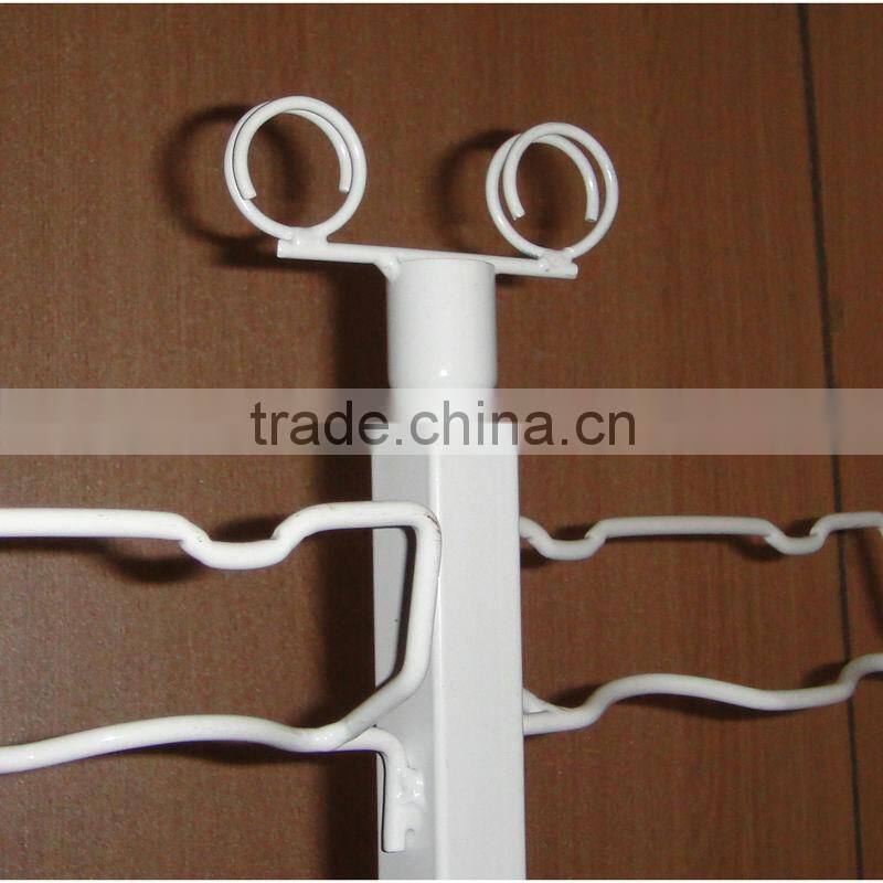 elegant shape metal floor mugs rack for promotion