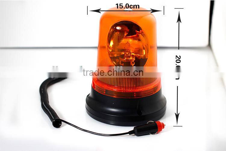 12V 25w Amber Yellow Halogen Bulbs Warning Light Portable Emergency Flashing Light