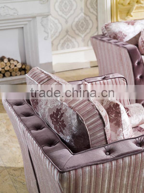 2015 italian new classical fabric sofa set design AL025