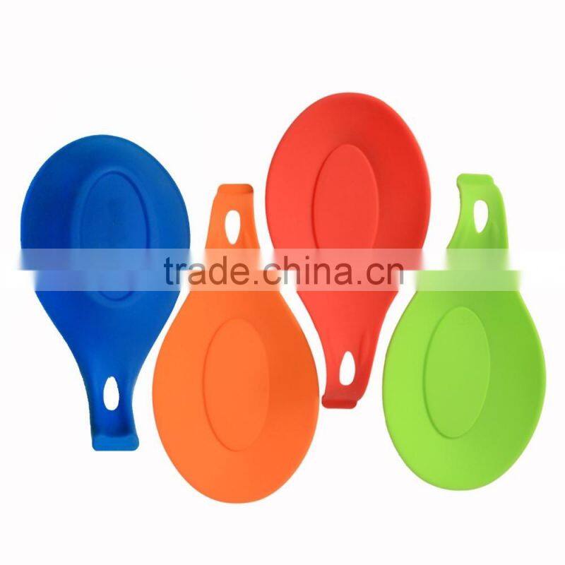 Set of 4 Silicone Spoon Rest Mat With High Quality (KT-002)