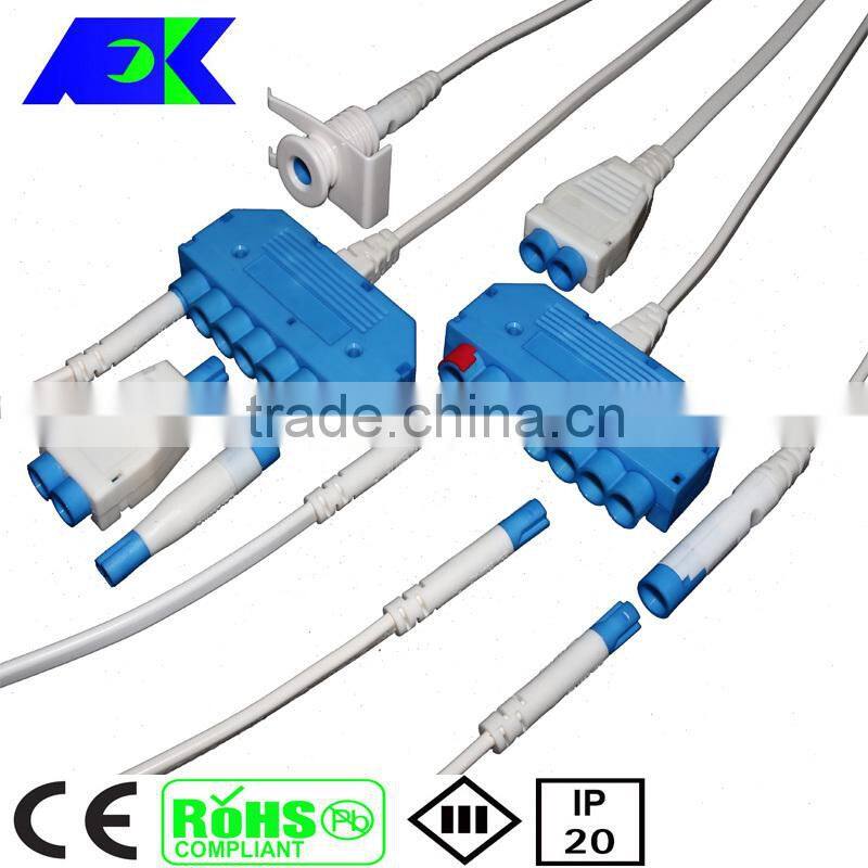 Round 9W/12W SMD LED Recessed Ceiling Panel Down Light Bulb Lamp Fixtures USA 2 pin male plug connector