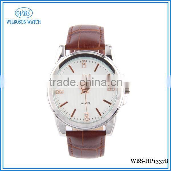 Japan sr626sw leather strap hand watch for men