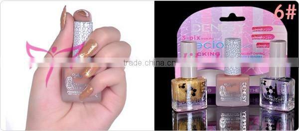 Hot new arrvail Denesy crack nail paint varnish set