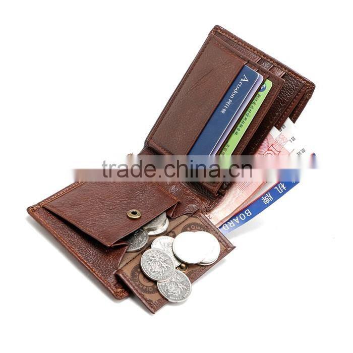 Male Business Genuine Leather Coin Purse 3D Crocodile Wallet for Men