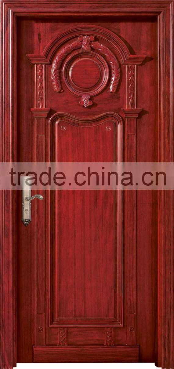 Customized solid wood interior door for villa rooms YHB-1228