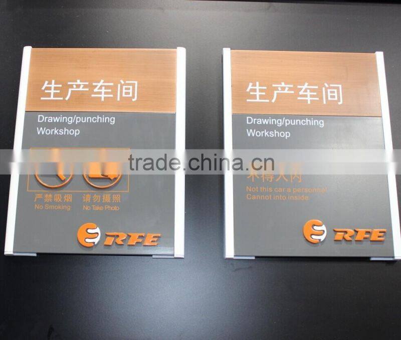 Illuminated Office sign plate