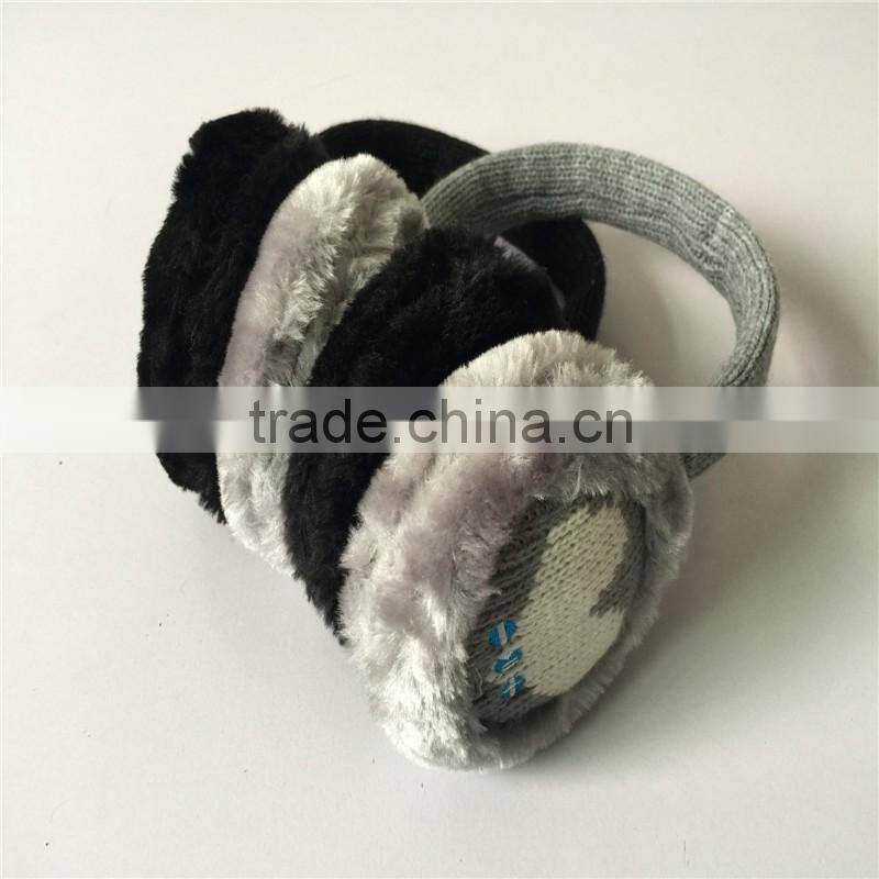2016 Wireless Bluetooth Earmuffs Music Headset Stereo Headphone Winter Warm Knitted Earmuff