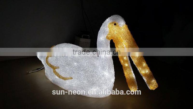 led decorative solar duck light motif plastic ducks