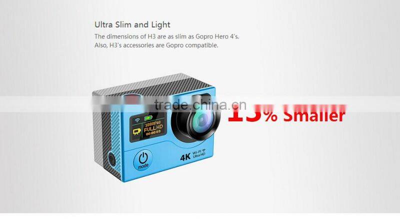 2016 Ausek Newest 2.0 Inch 4K Sport DV With Dual Screen Full HD 1080P Helmet Camera Wifi