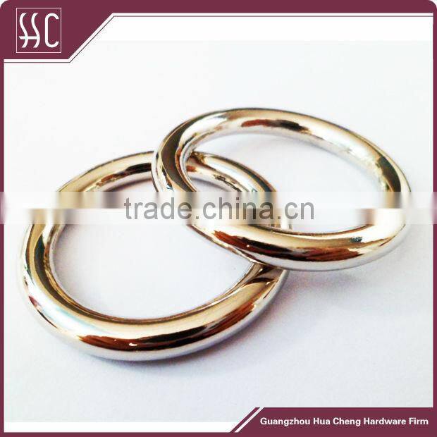 Guangzhou silver metal O Ring,hareware for bag accessories