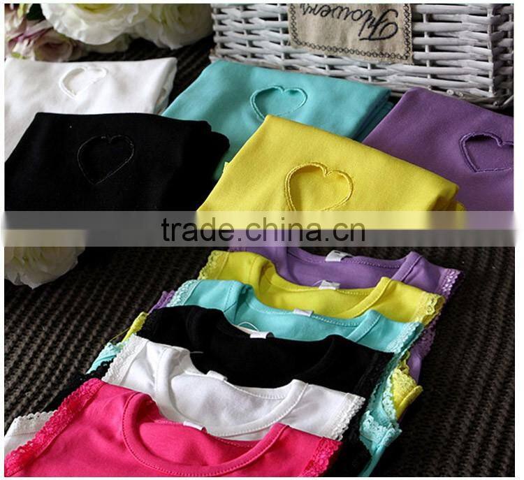 Fashion Comfy Pure Color Summer Sleeveless Kids Vest for Girl