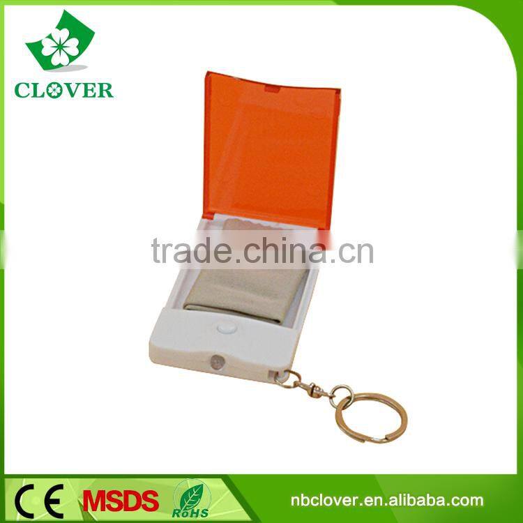 Promotion mini flashlight 1 led plastic key chain light