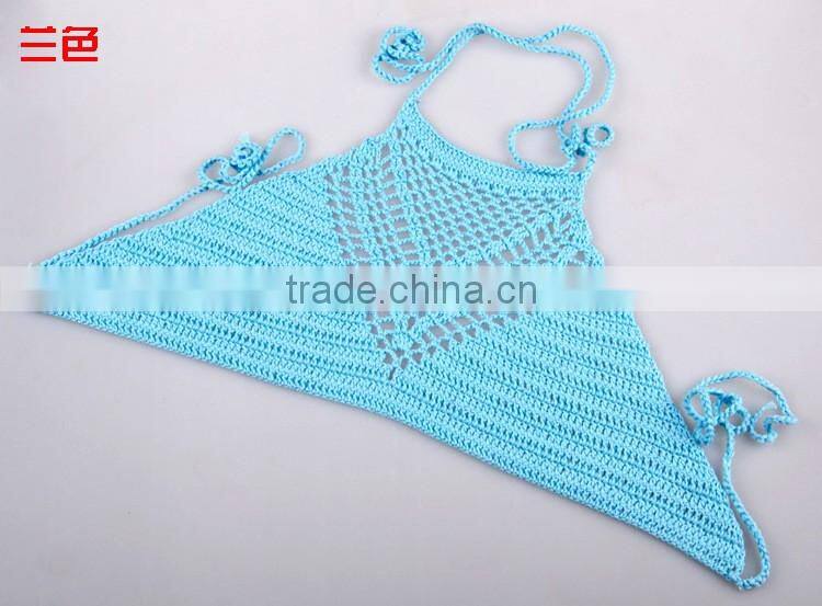 swimwear swimsuit , crochet cotton bikini bra