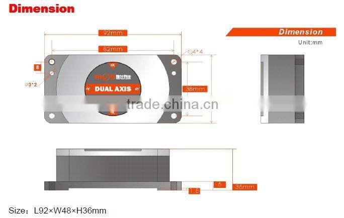 ACA628T High Accuracy Tilt Sensor Inclinometer With Full Temperature Compensation Best Precision 0.002deg
