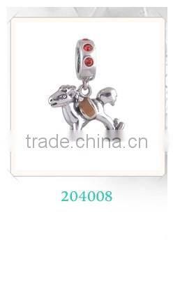 New Blue Crystals 925 Sterling Silver Daughter Heart Charms for Bracelet Jewelry Making Family Gift