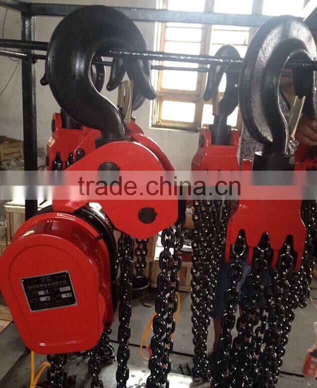 Portable 380v DHS type electric chain 3 ton hoist crane