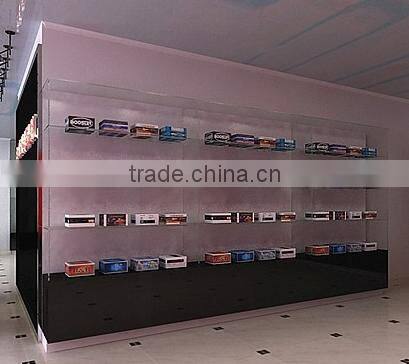 candy acrylic wooden display shelf