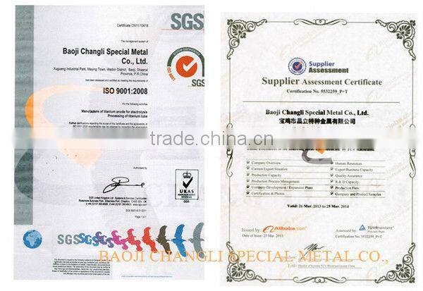platinum coated titanium anode for drinking water purification