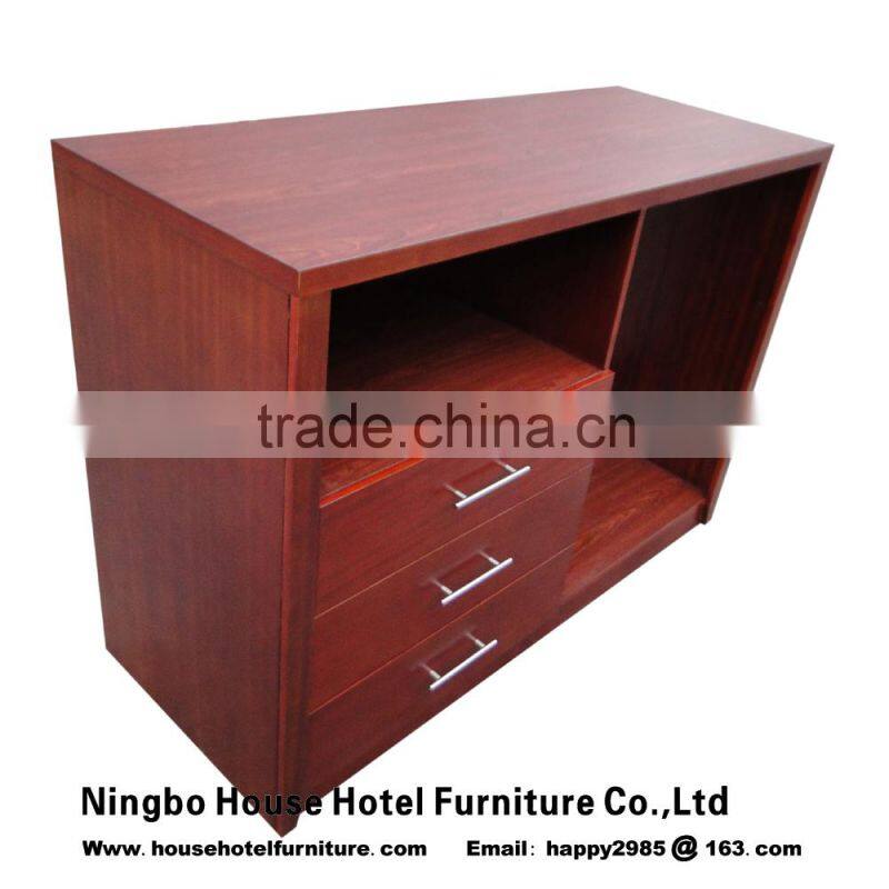 King Headboard refrigerator cabinet desk and nightstand with red color