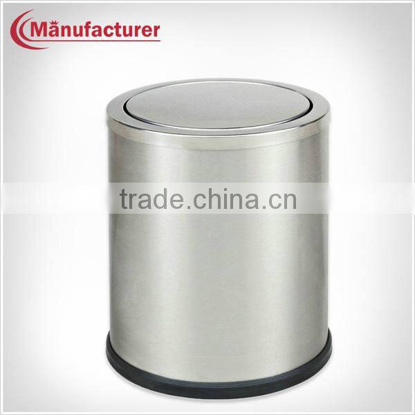 5L Hotel Superior Room Stainless Steel Sanitary Ware Food Step Rubbin Bin,Pop Up Trash Can