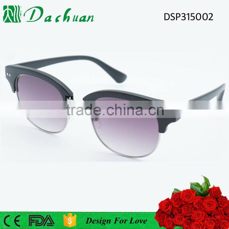 UV400 PC injection metal top grade gradient lens oakey sunglasses
