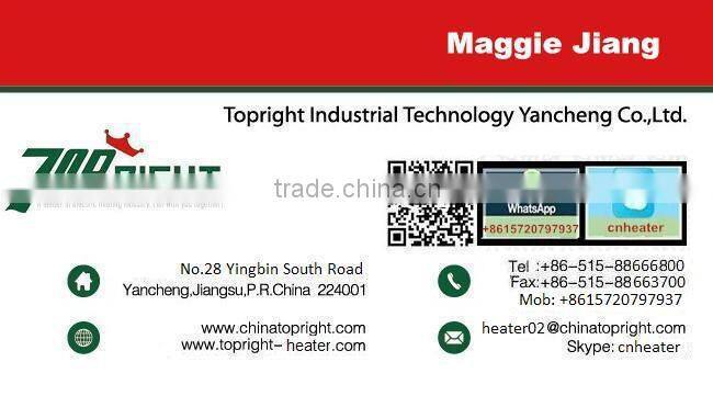 240*30mm 700w 220v electric ptc heating element for blower warming