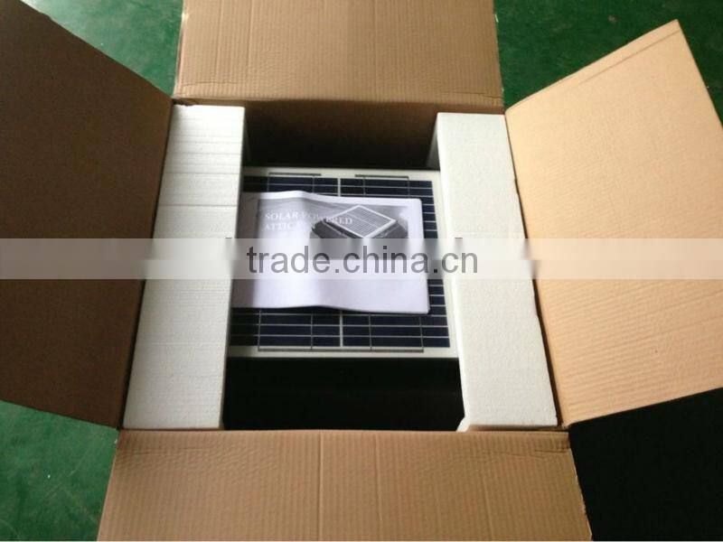 Roof-top Attic Fans powered by solar