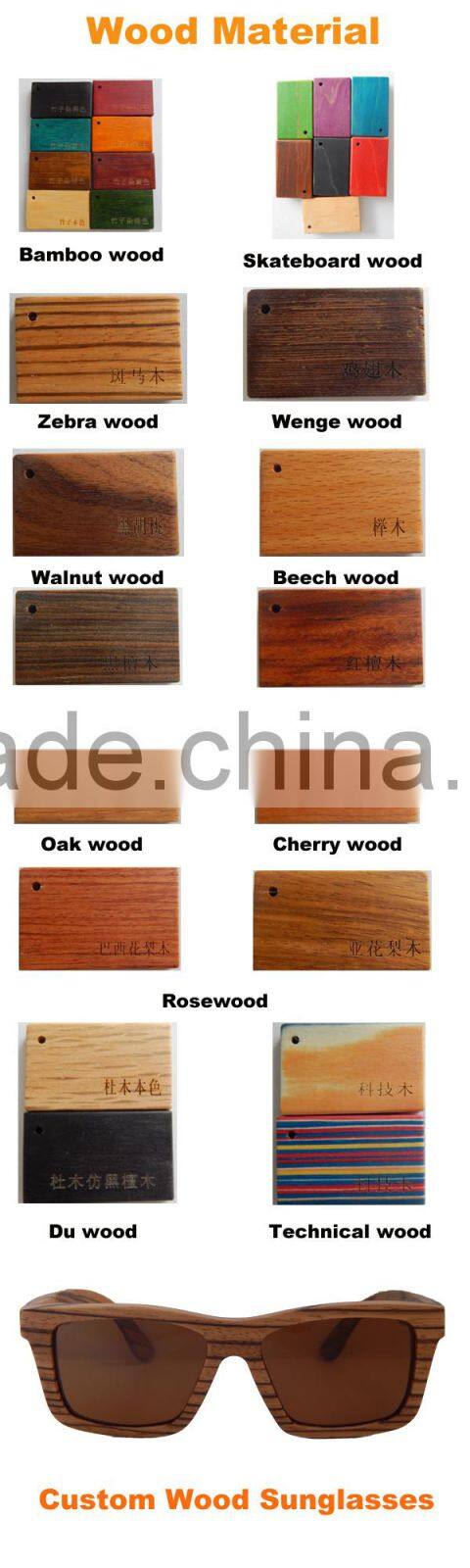 Round wood frame sunglases UV400 eyewear custom wooden sunglasses