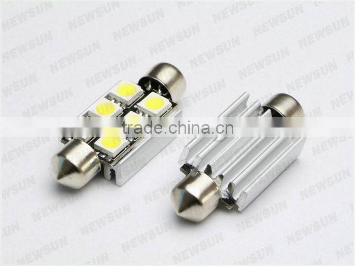 2014 Becautiful color white/blue/yellow/green/red Led car decoration light bulbs,12V Festoon led bulb 12V C5W 39mm has heat sink