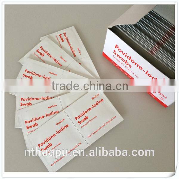 2ply medical disposable povidone iodine prep pad