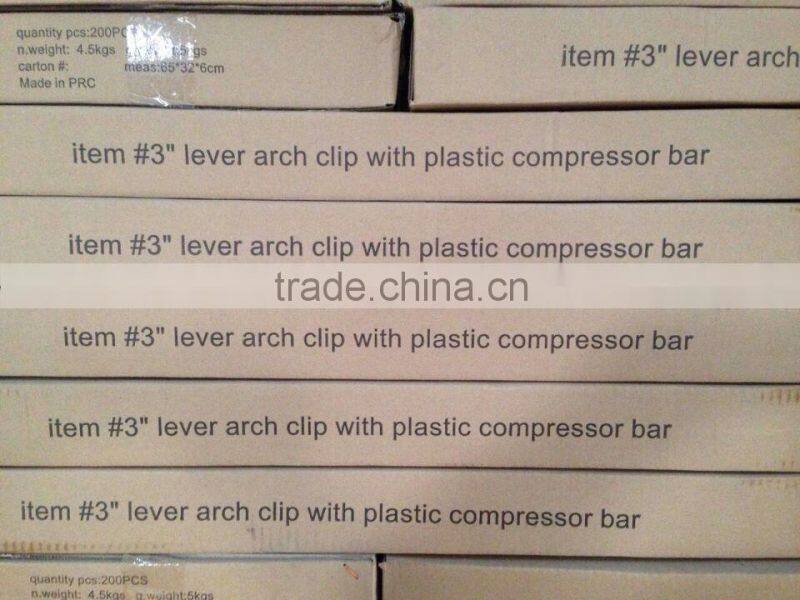 New products on china market 2 inch smooth surface level arch clips / file folder