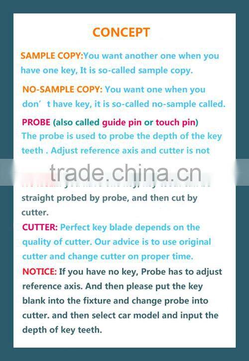 universal key cutting machine Automatic X6 key cutting machine