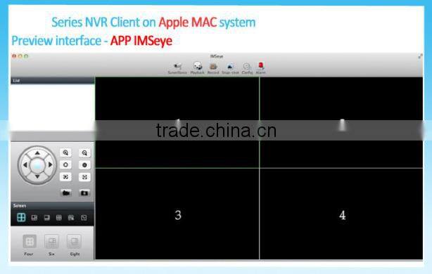 4 channel POE NVR ,support 720P/960P/1080P realtime recording & playback