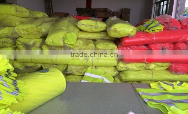 red adult reflective adjustable safety vest