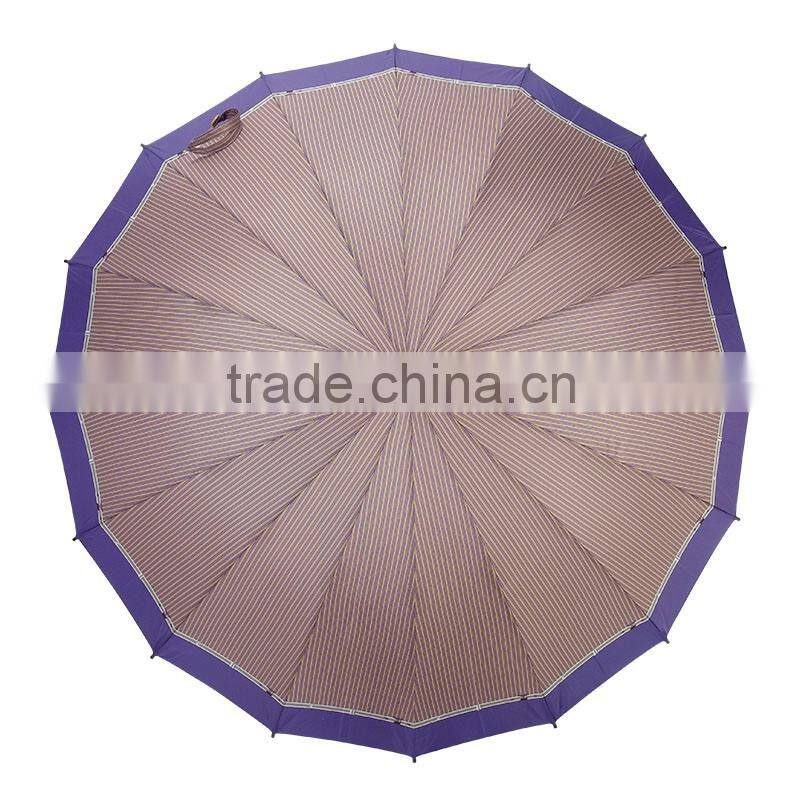 30"x16k 16 ribs big golf umbrella with pouch