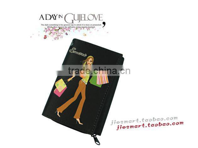 JSMART folded wallet picture printing portfolio custom-made purse