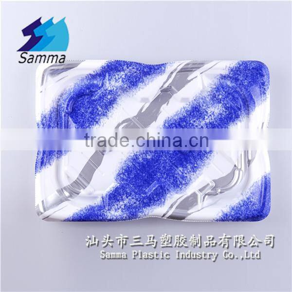KW-0007ZC-B Plastic food tray with lid